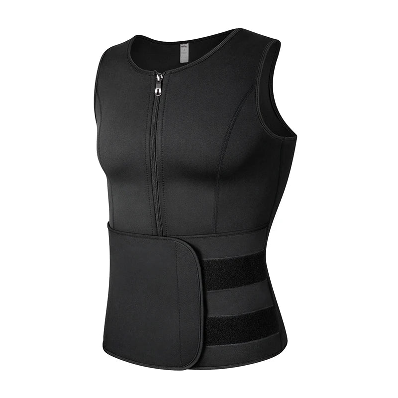 Men's Neoprene Sweat Shaper Vest™️ – Ultimate Fat-Burning Waist Trainer & Slimming Tank