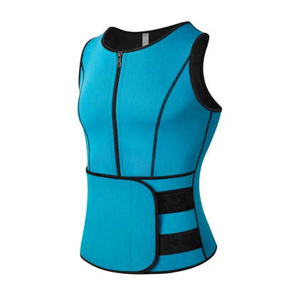 Men's Neoprene Sweat Shaper Vest™️ – Ultimate Fat-Burning Waist Trainer & Slimming Tank